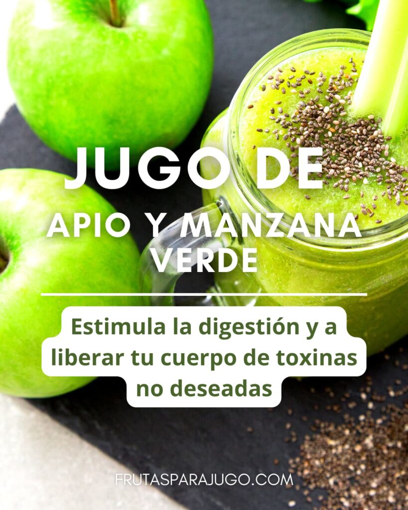 Jugo de Apio y Manzana Verde para Adelgazar